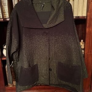 Dress To Kill Black and Gray Textured Jacket